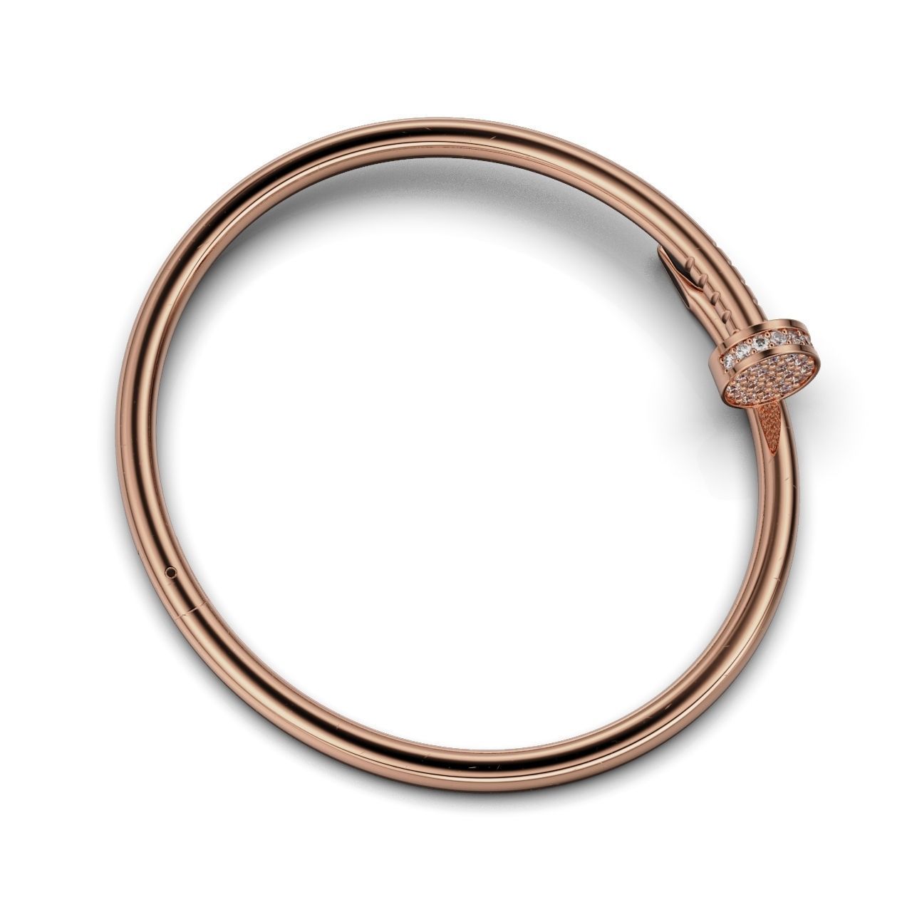 Braclet Carnation with enamel In trends 3D print model_8