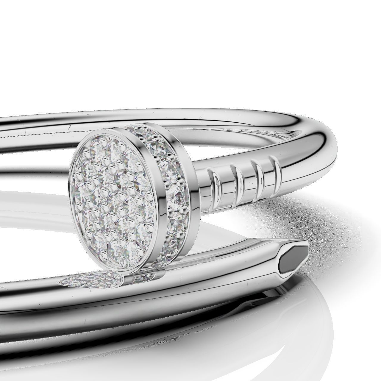 Braclet Carnation with enamel In trends 3D print model_11