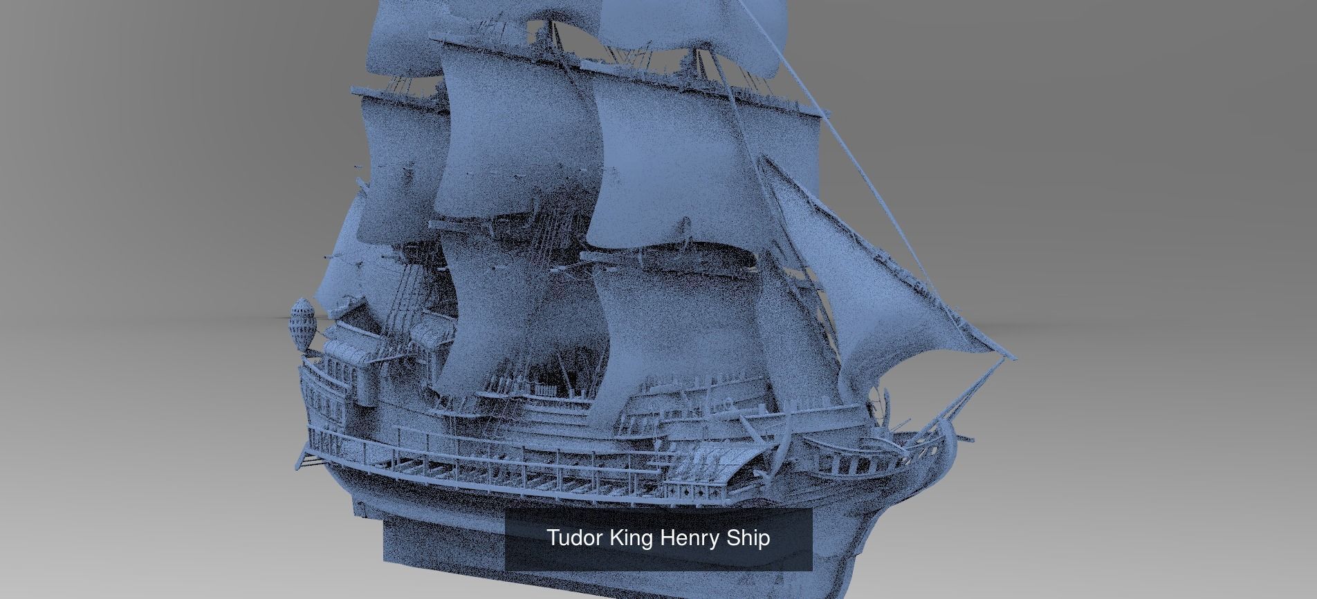 Historical Fantasy Airships 1 3D Model Collection_2