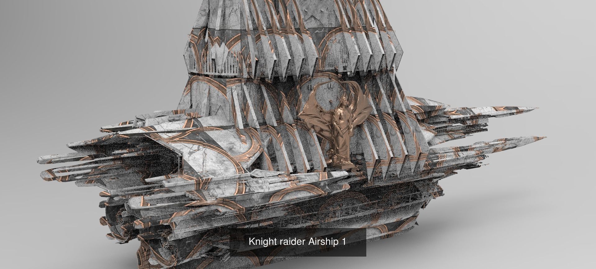 Historical Fantasy Airships 1 3D Model Collection_12