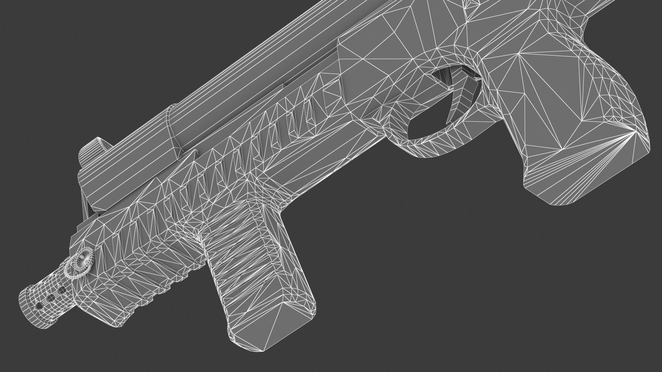 CF 05 Submachine gun Low Poly PBR Realistic Low-poly 3D model_25