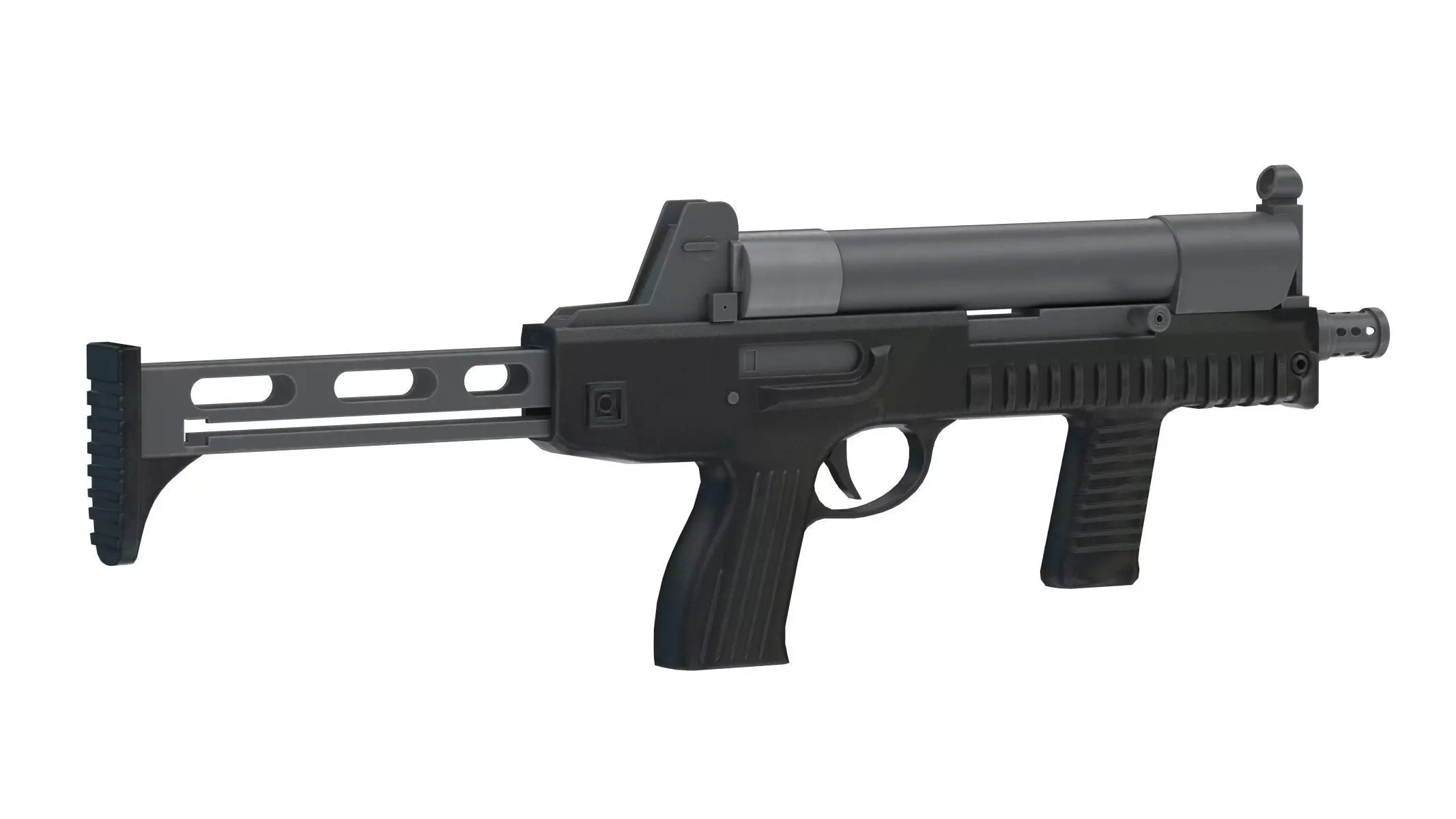 CF 05 Submachine gun Low Poly PBR Realistic Low-poly 3D model_0