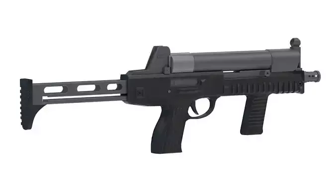 CF 05 Submachine gun Low Poly PBR Realistic Low-poly 3D model