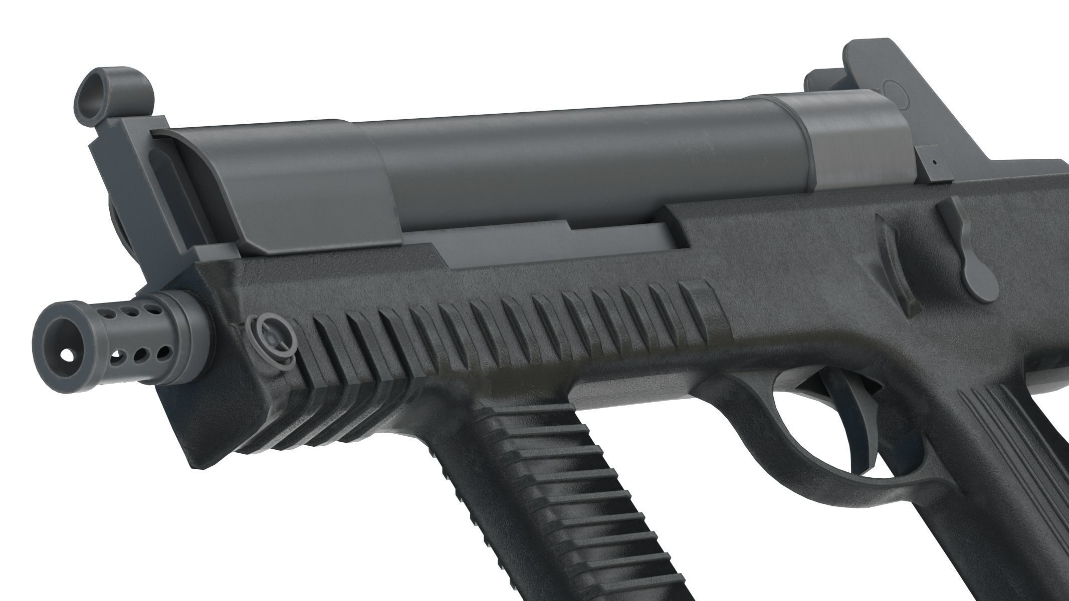 CF 05 Submachine gun Low Poly PBR Realistic Low-poly 3D model_13