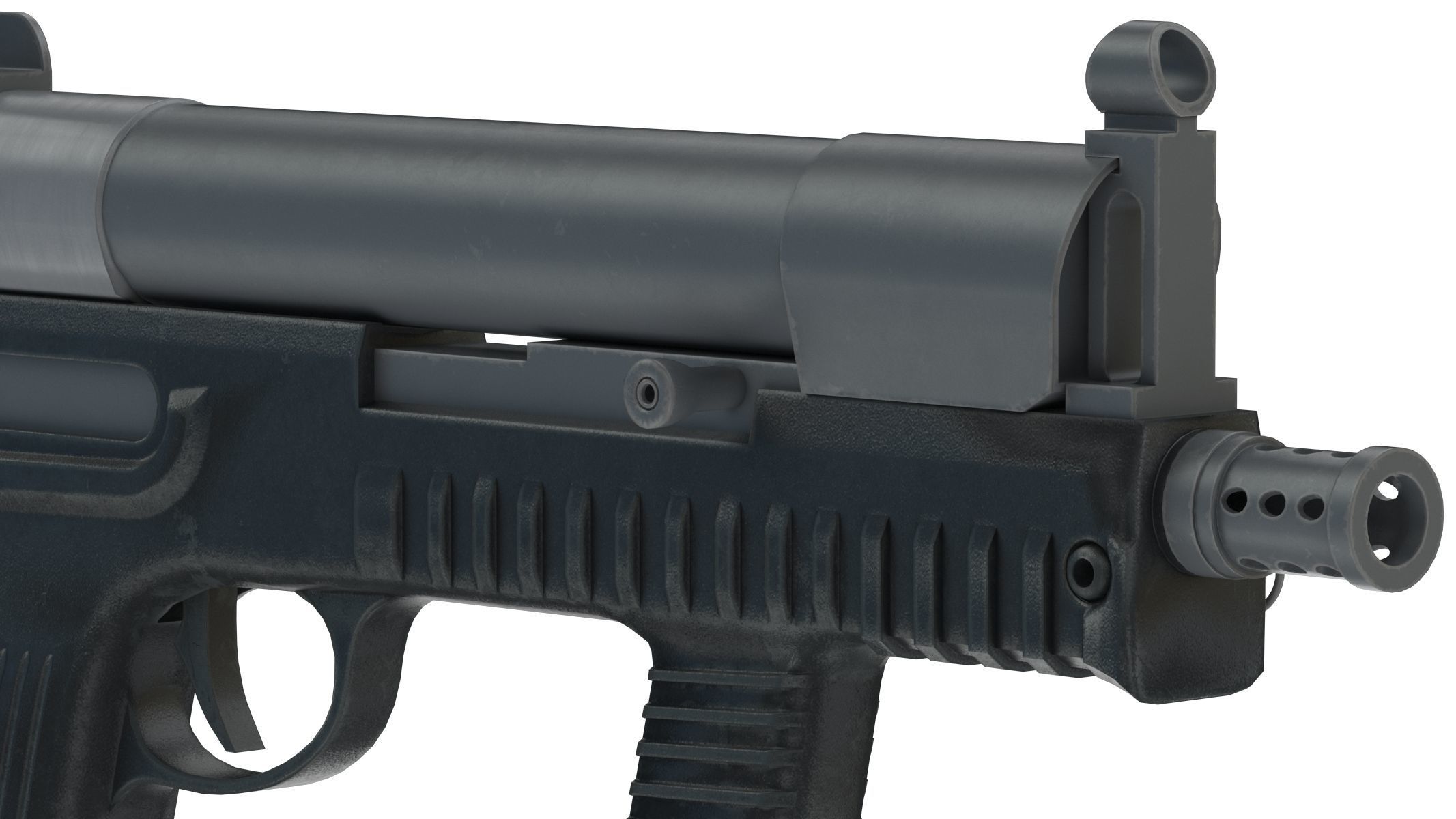 CF 05 Submachine gun Low Poly PBR Realistic Low-poly 3D model_9