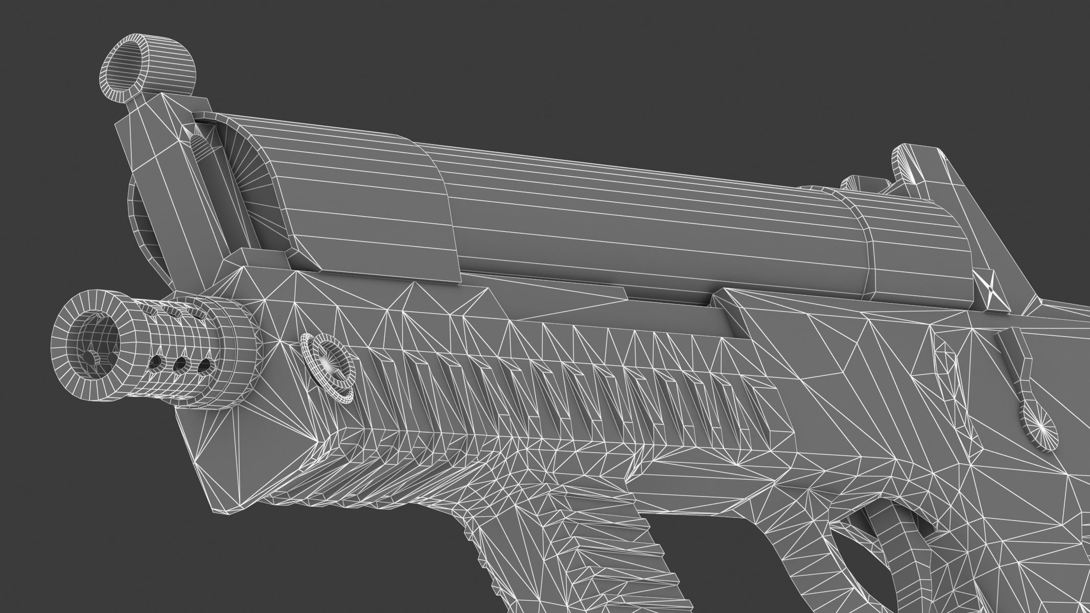 CF 05 Submachine gun Low Poly PBR Realistic Low-poly 3D model_28