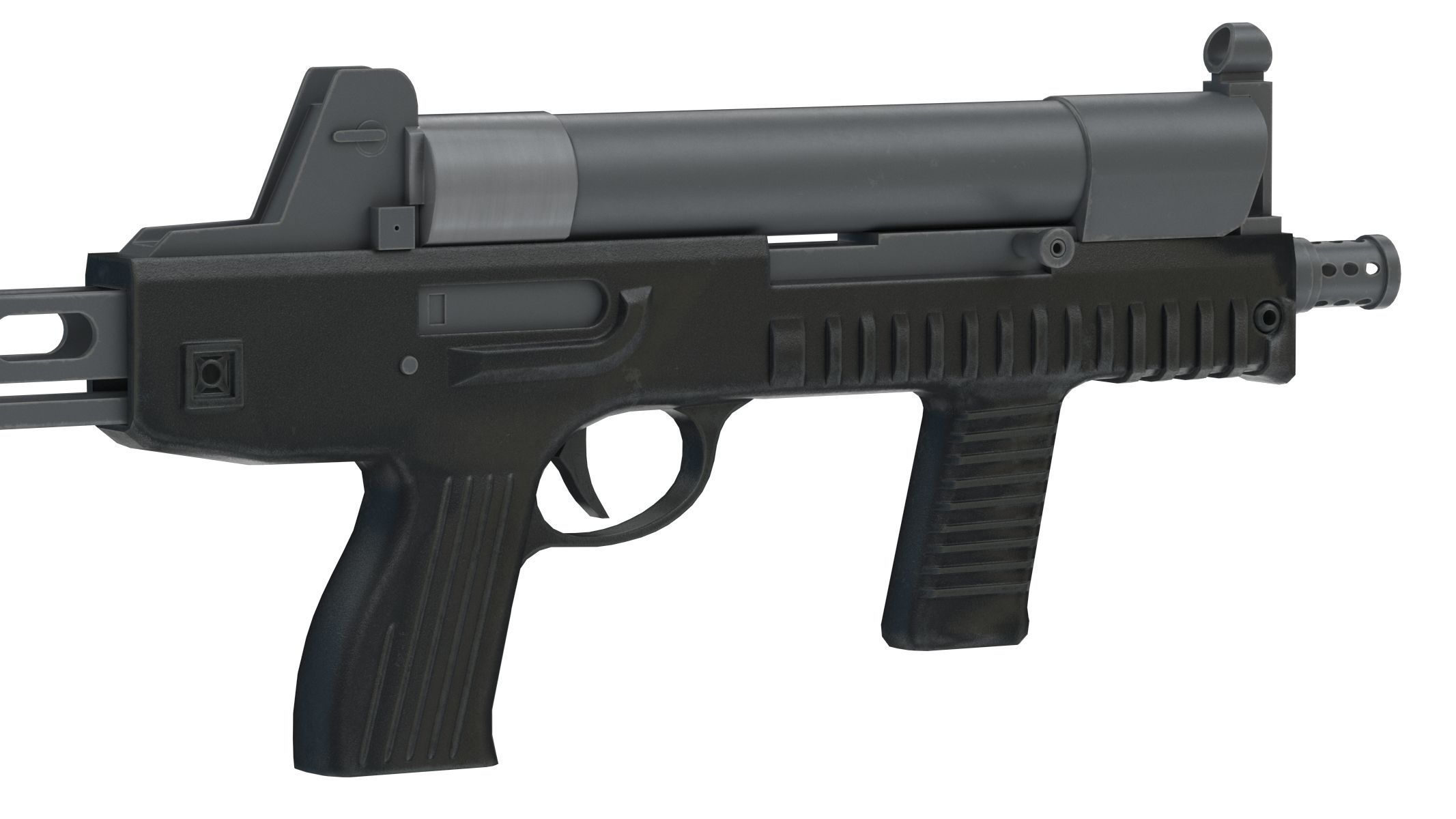 CF 05 Submachine gun Low Poly PBR Realistic Low-poly 3D model_5