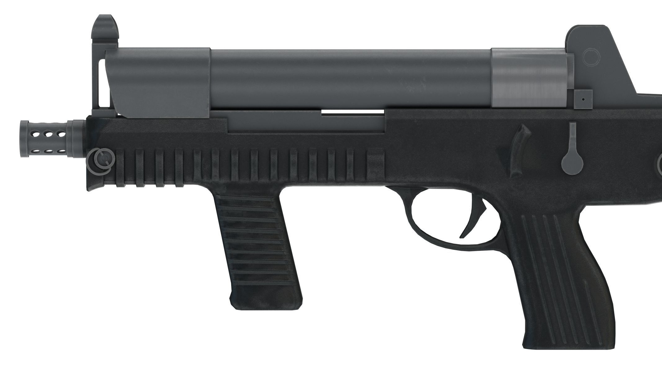 CF 05 Submachine gun Low Poly PBR Realistic Low-poly 3D model_7