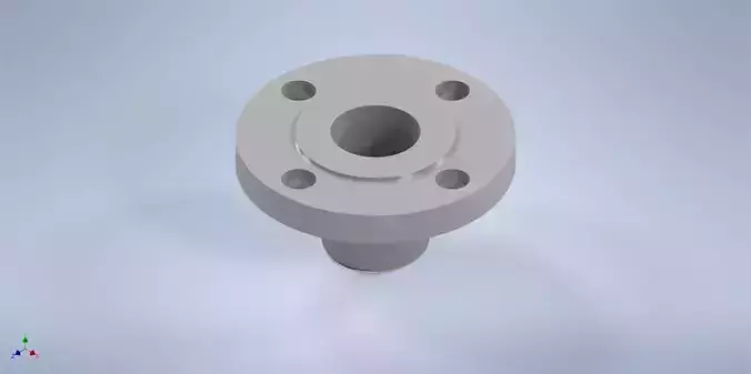 Weld-neck flanges 1 1-2 inches ASME-ANSI 3D print model