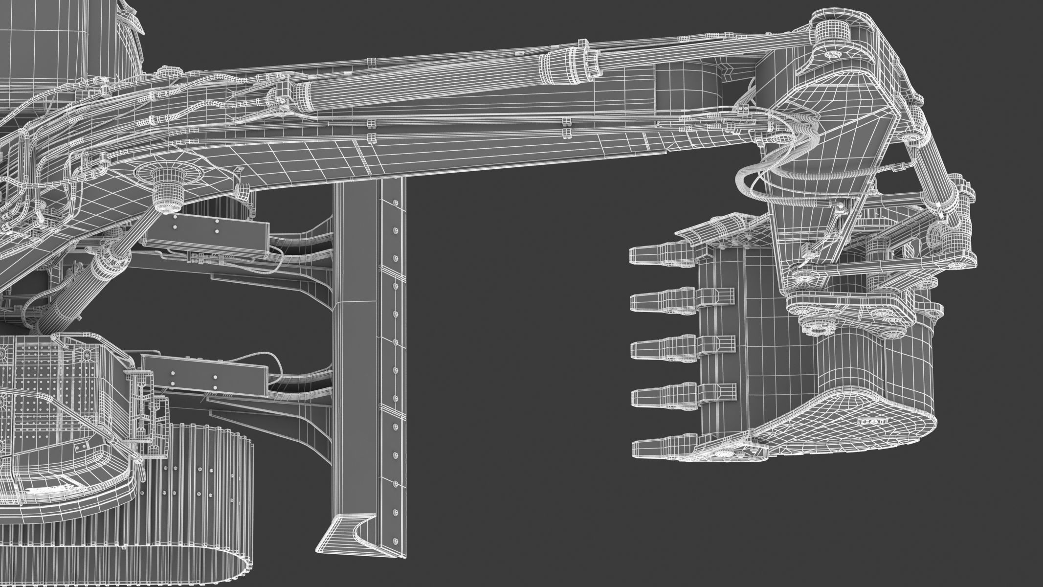 Crawler Excavator Generic 04 3D model_40