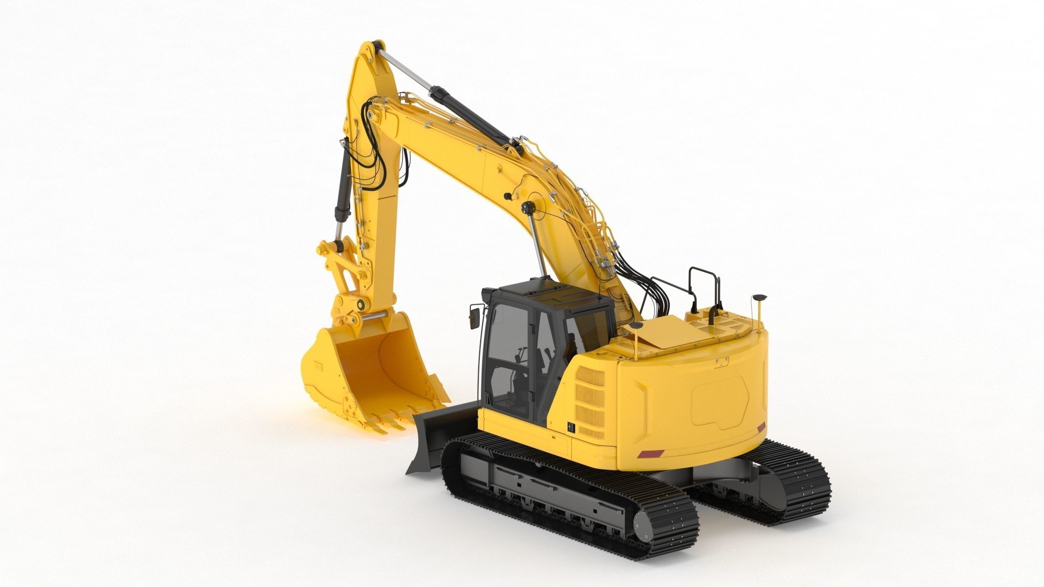 Crawler Excavator Generic 04 3D model_6
