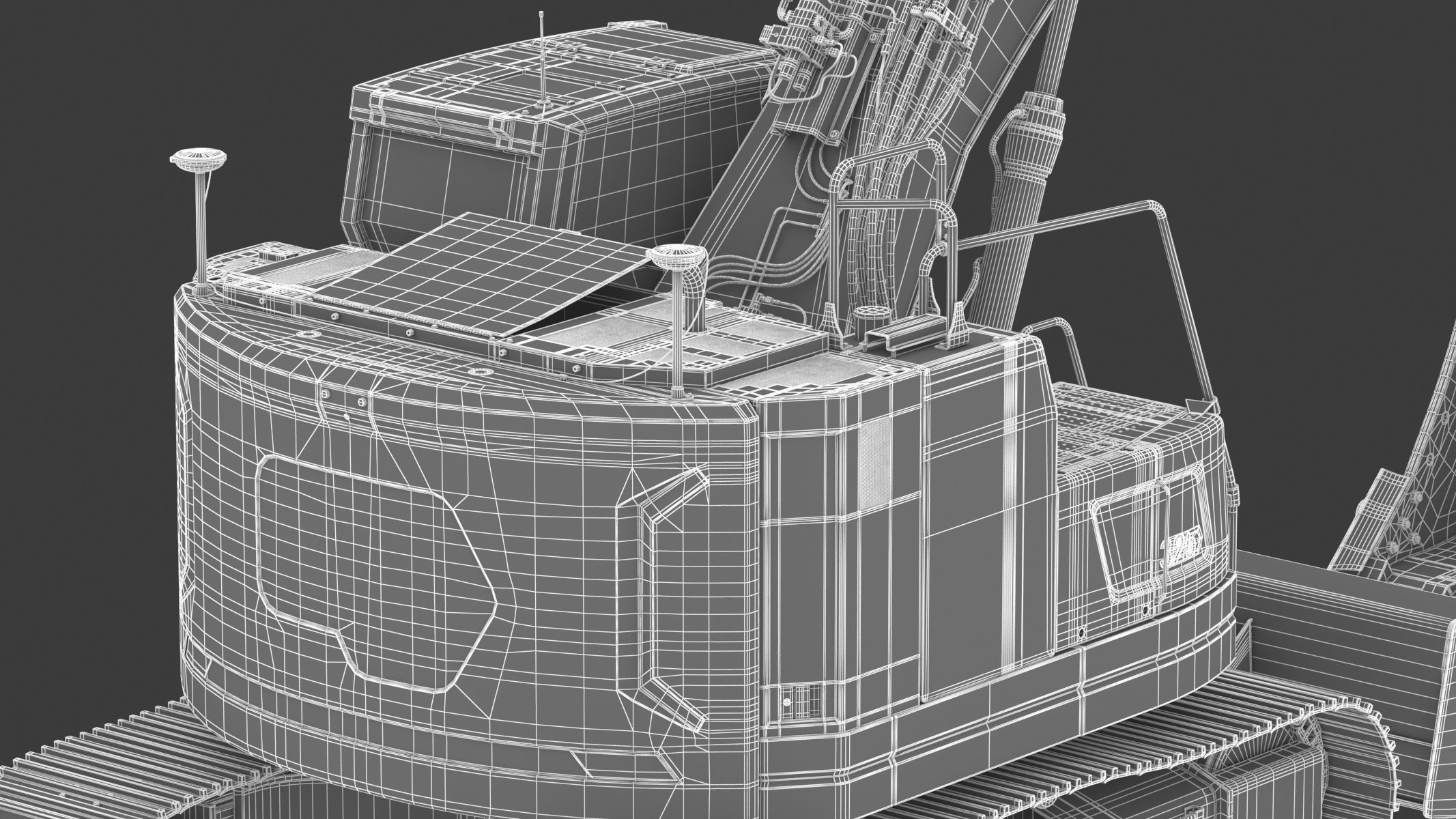 Crawler Excavator Generic 04 3D model_35