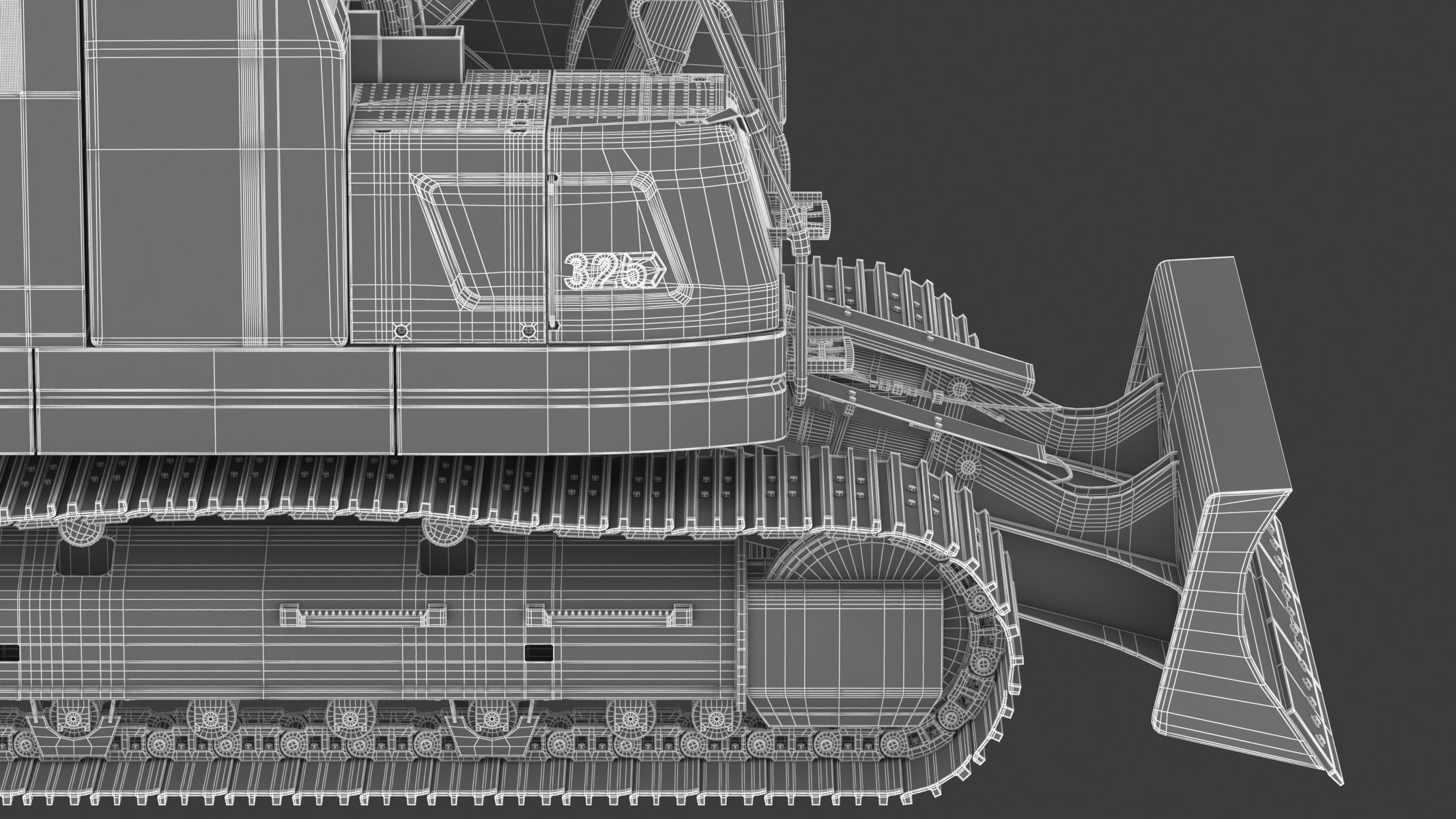 Crawler Excavator Generic 04 3D model_34