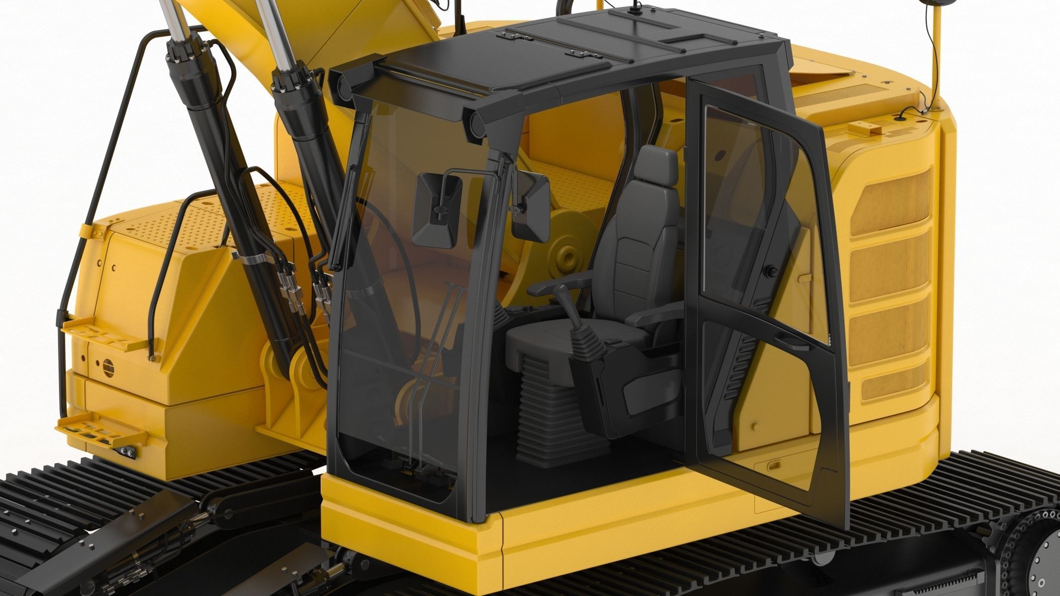 Crawler Excavator Generic 04 3D model_20