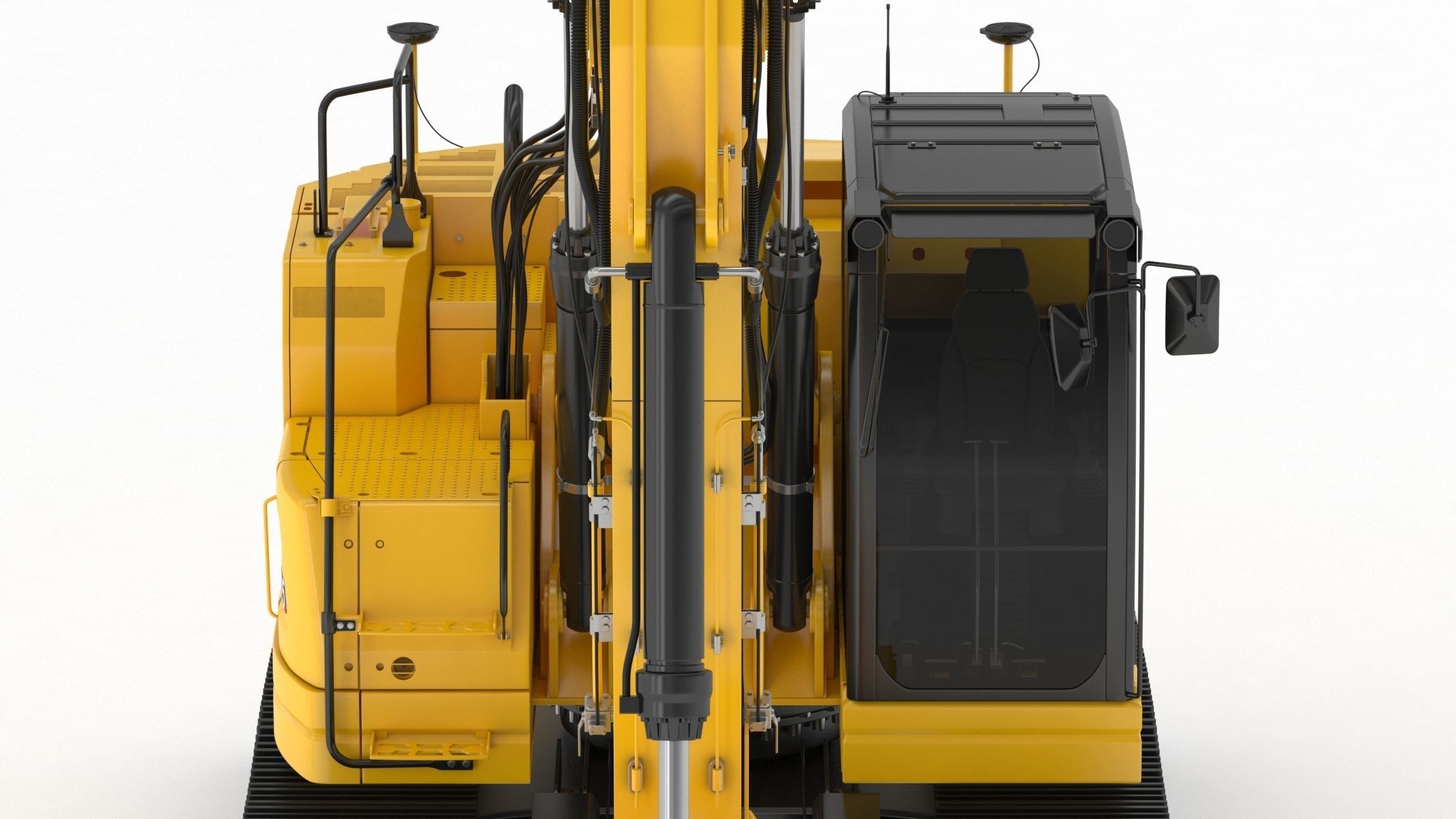 Crawler Excavator Generic 04 3D model_11