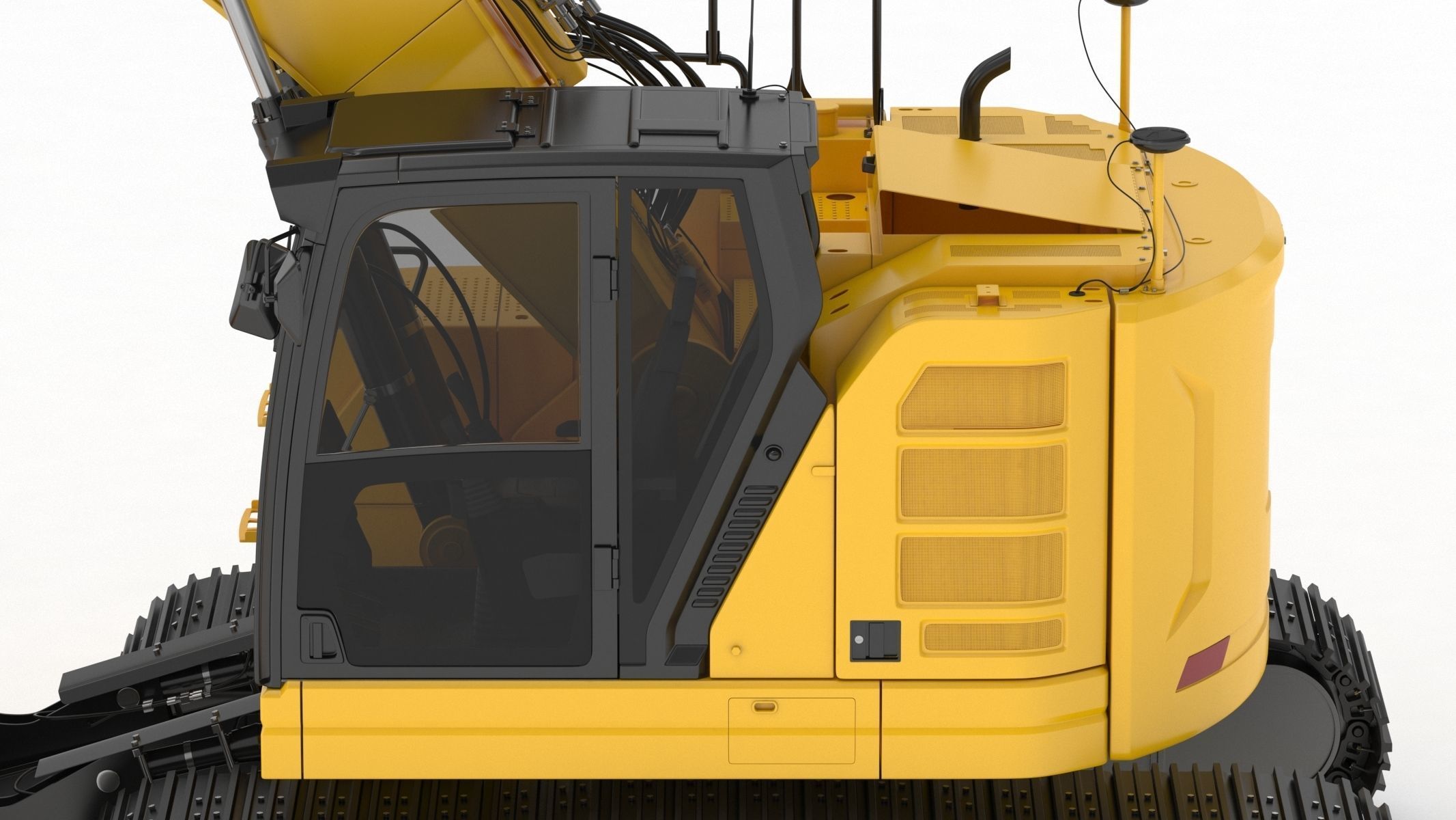 Crawler Excavator Generic 04 3D model_17