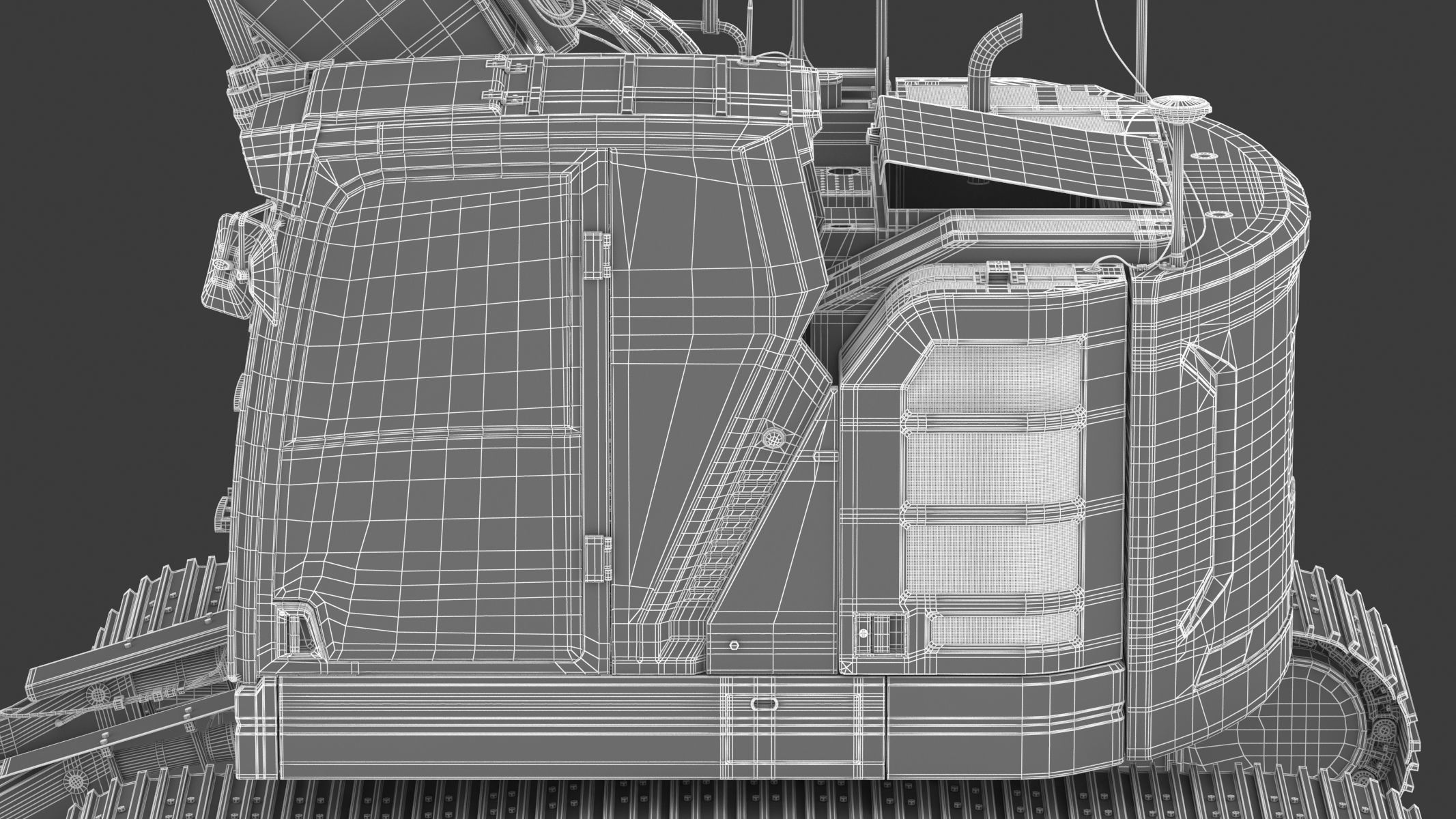 Crawler Excavator Generic 04 3D model_38