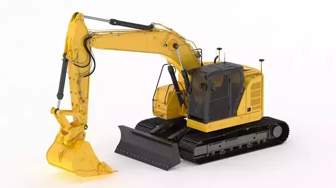 Crawler Excavator Generic 04 3D model