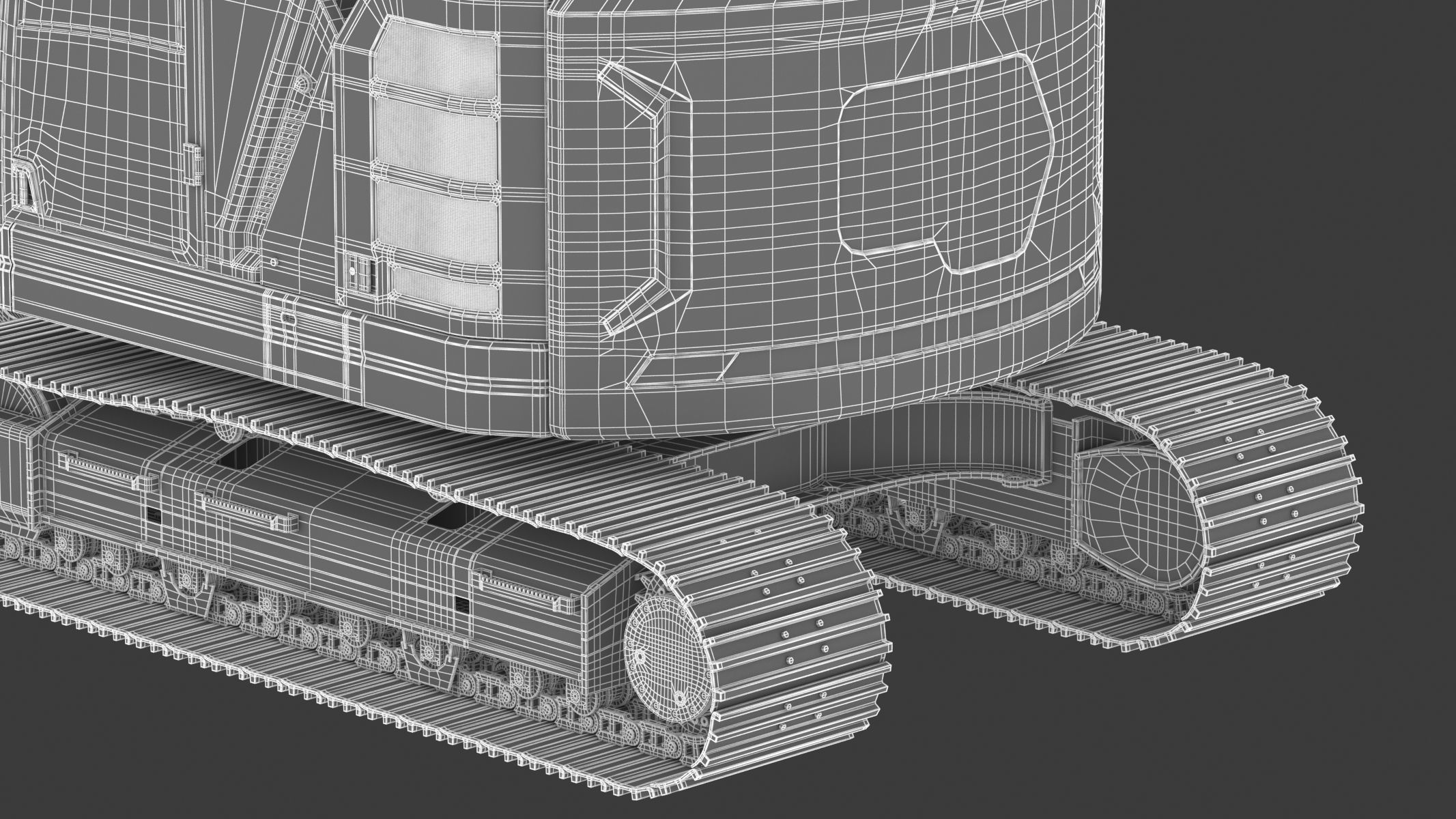 Crawler Excavator Generic 04 3D model_37