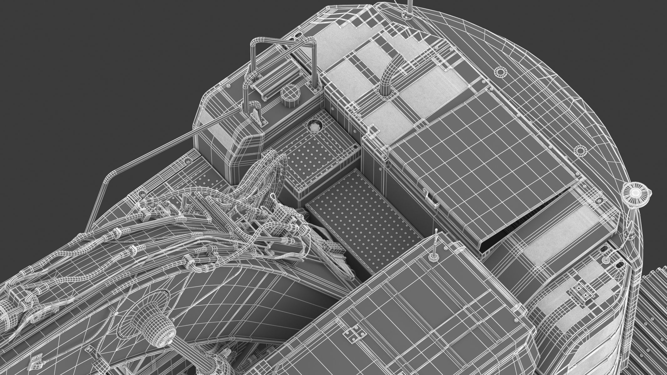 Crawler Excavator Generic 04 3D model_39