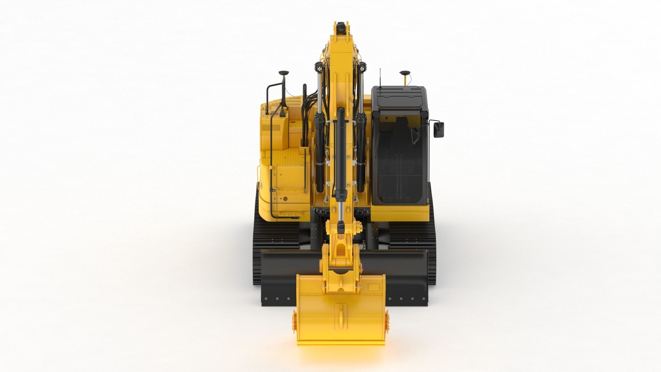 Crawler Excavator Generic 04 3D model_1