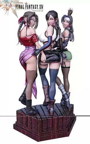 FINAL FANTASY TIFA AERITH LIGHTNING