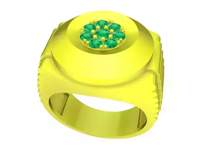 luxury diamond korean men ring 4275