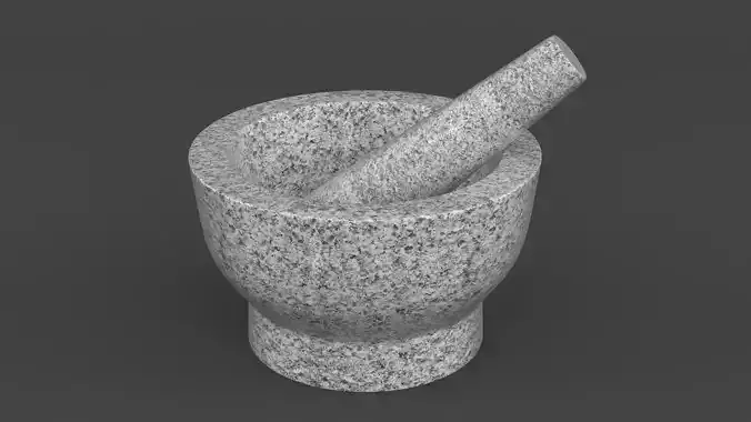 Mortar and Pestle Free 3D model