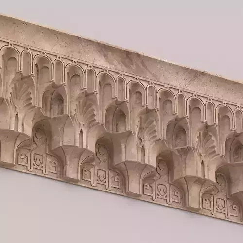Classic Islamic Muqarnas Cornice 001