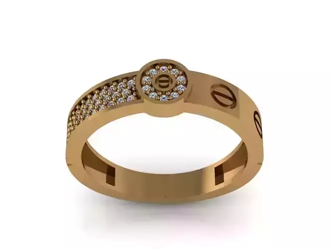light gram ring-12 3D print model