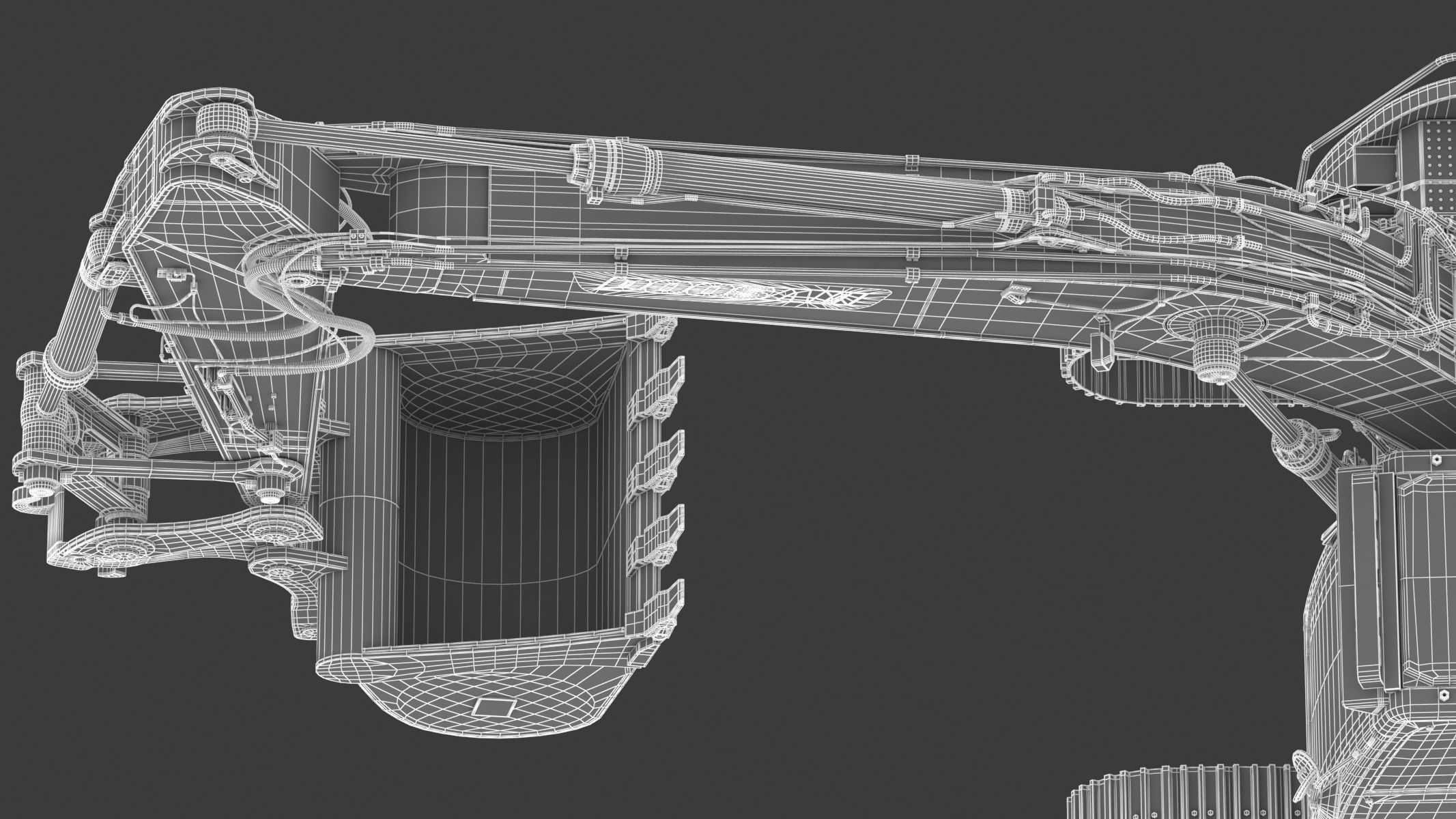 Doosan DX235LCR-5 Crawler Excavator 3D model_40