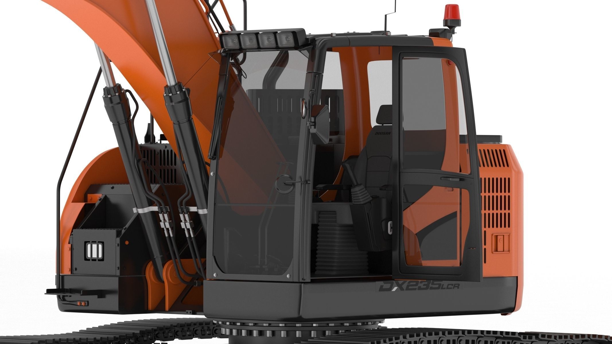 Doosan DX235LCR-5 Crawler Excavator 3D model_20