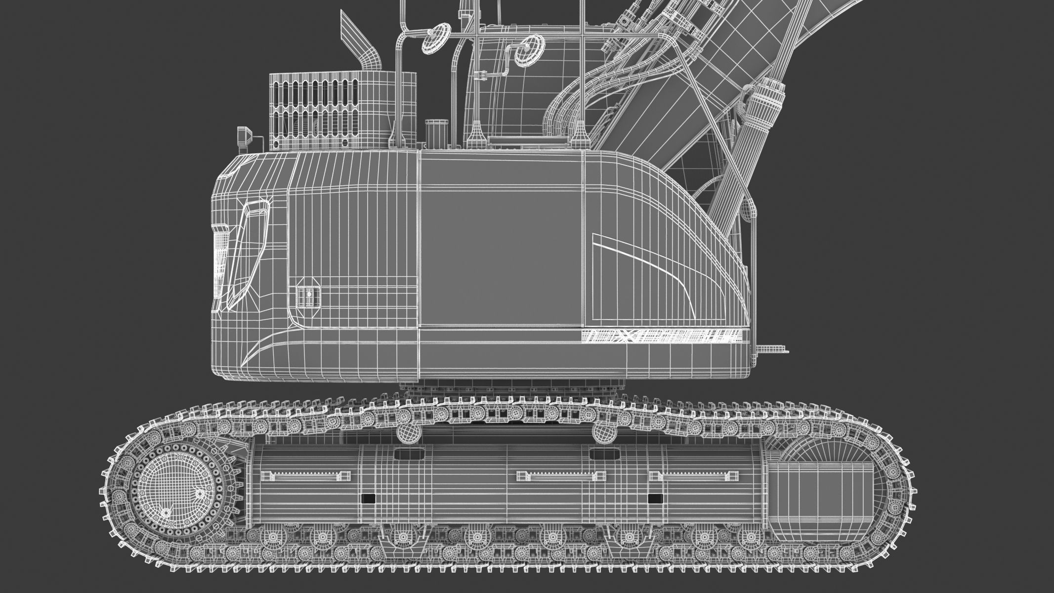 Doosan DX235LCR-5 Crawler Excavator 3D model_38