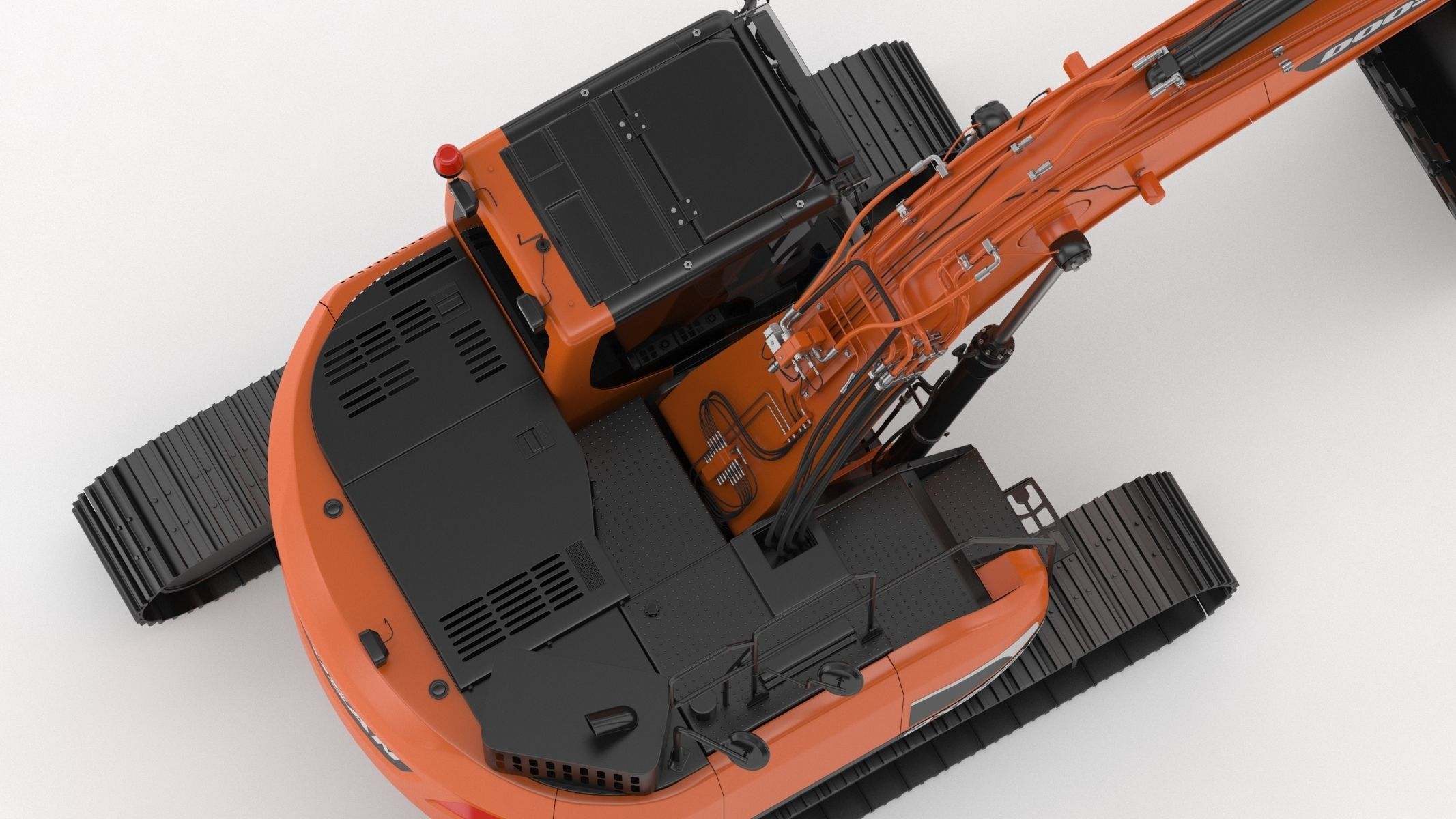 Doosan DX235LCR-5 Crawler Excavator 3D model_18