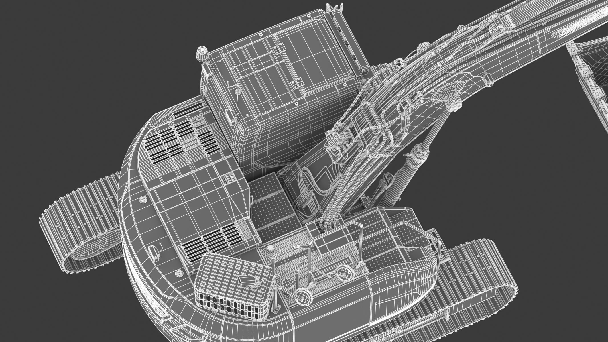 Doosan DX235LCR-5 Crawler Excavator 3D model_39