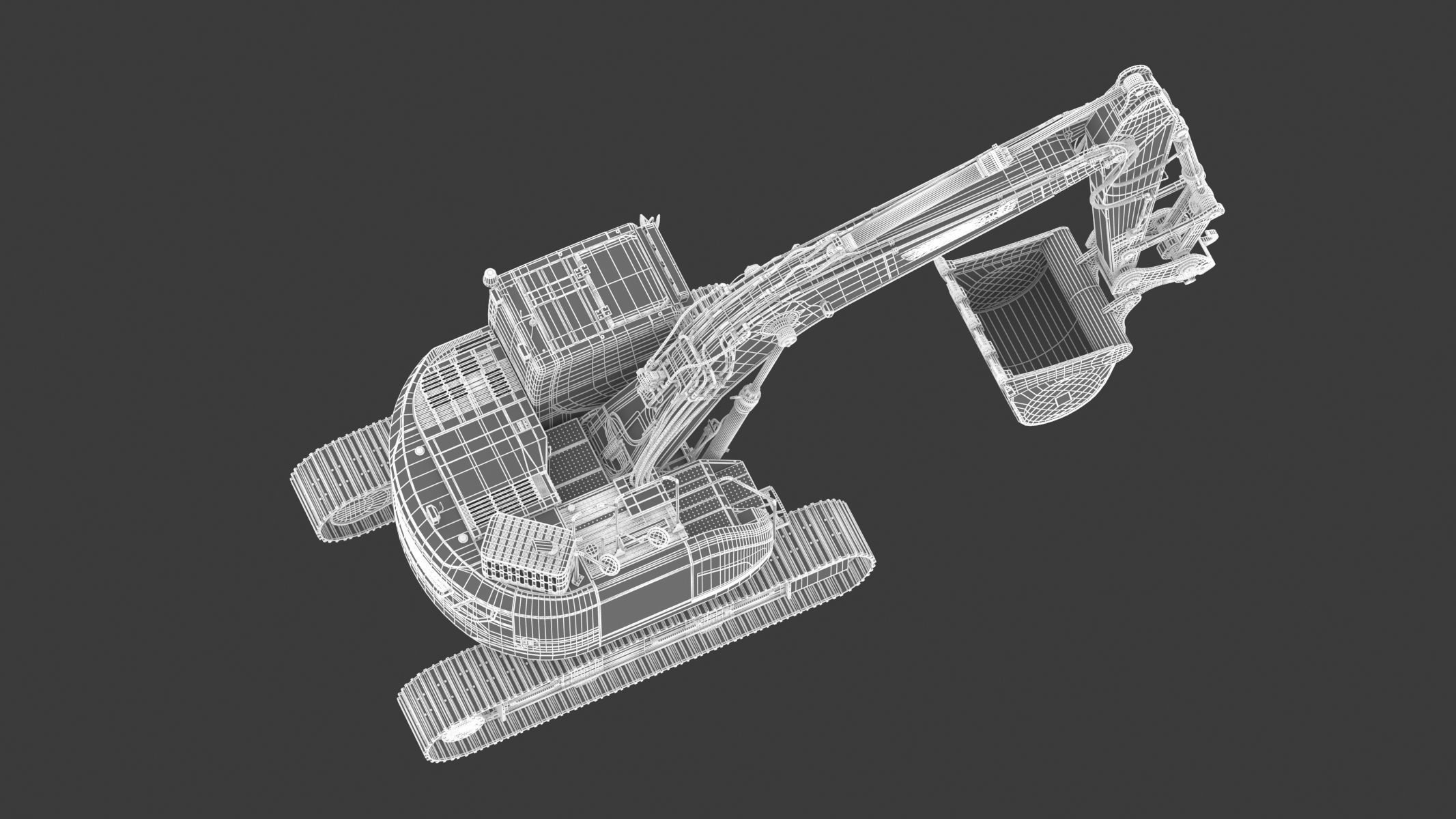 Doosan DX235LCR-5 Crawler Excavator 3D model_29