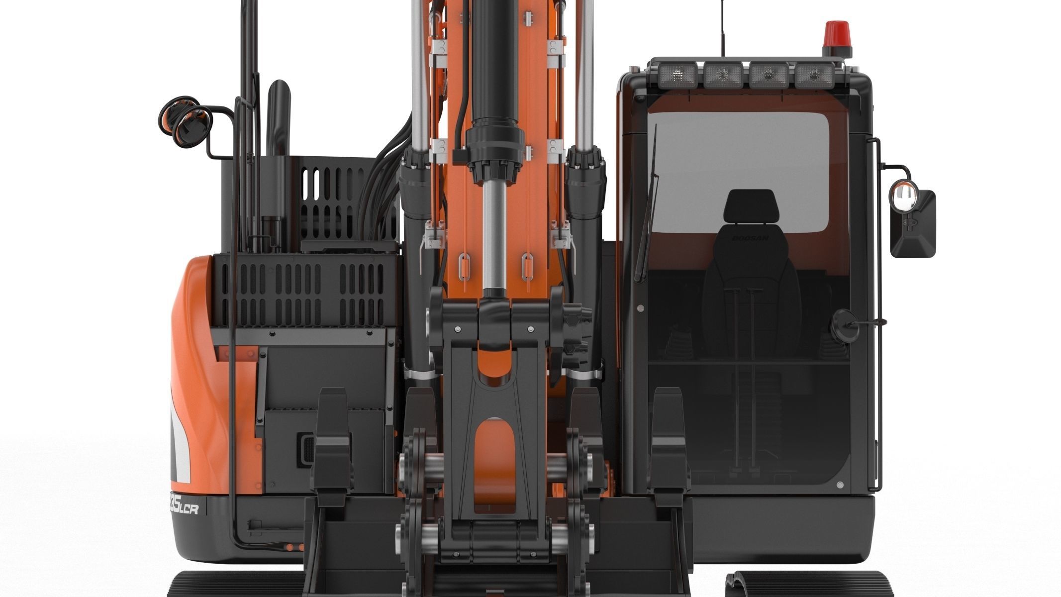 Doosan DX235LCR-5 Crawler Excavator 3D model_15
