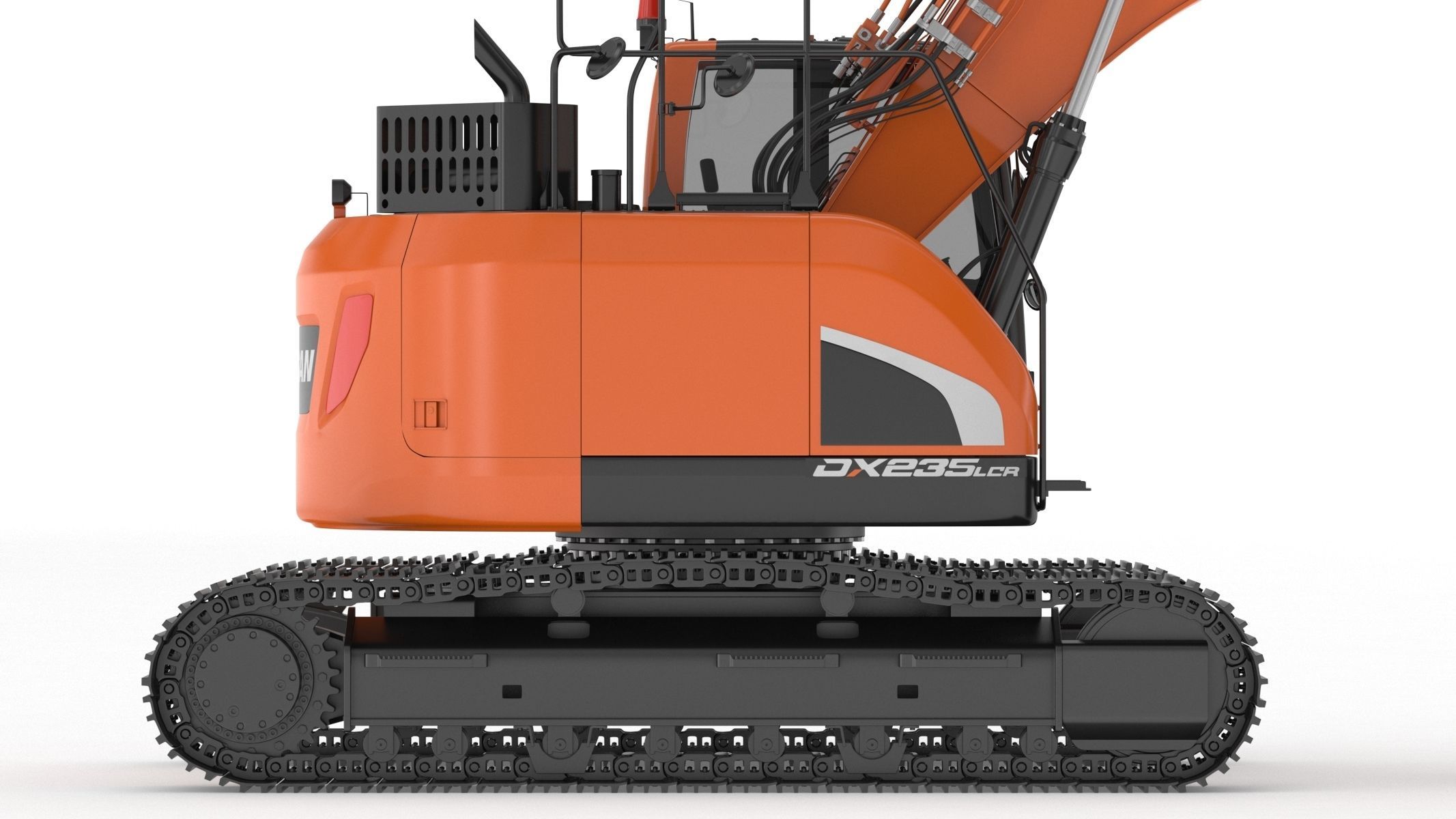 Doosan DX235LCR-5 Crawler Excavator 3D model_17
