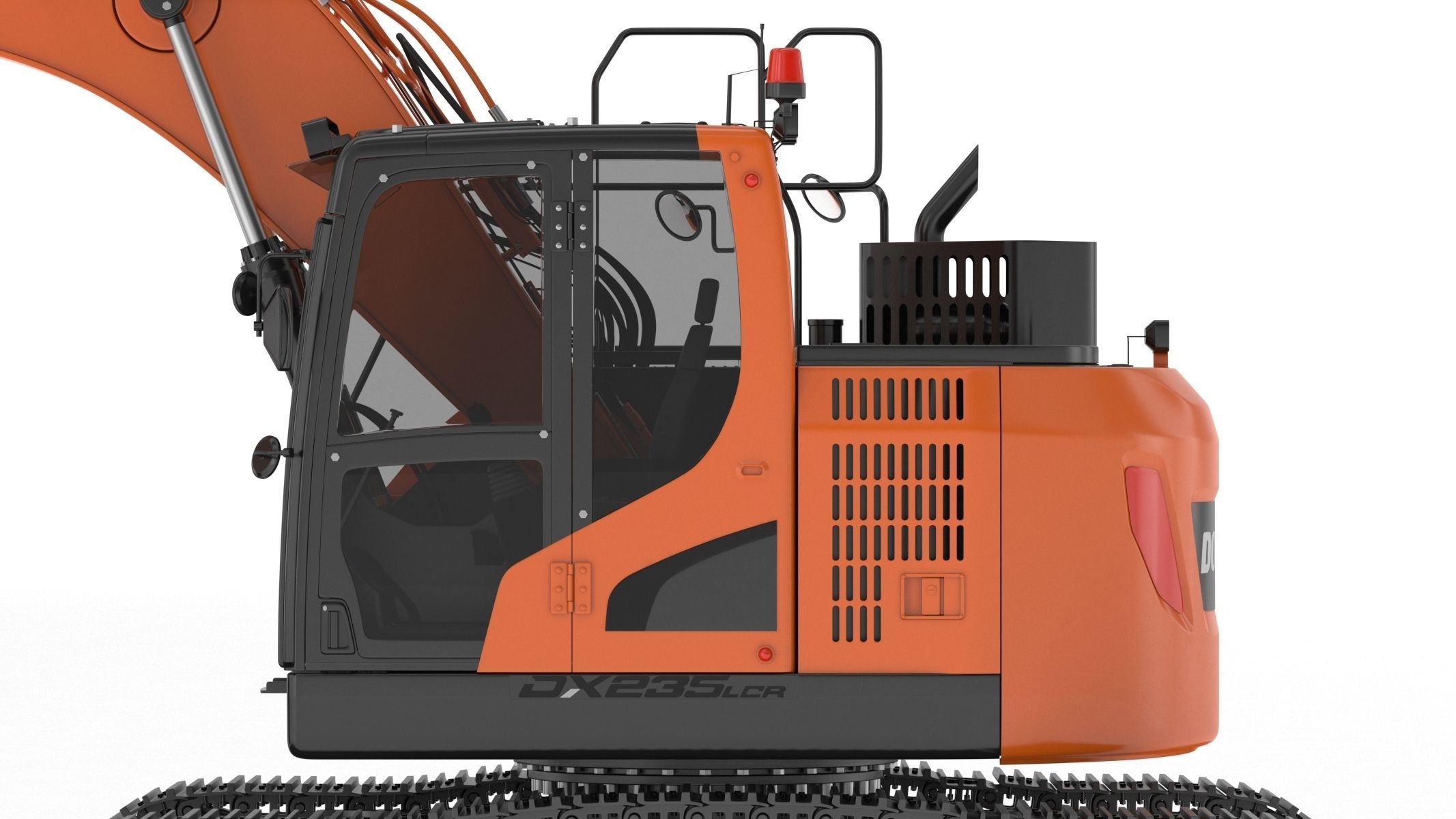 Doosan DX235LCR-5 Crawler Excavator 3D model_13