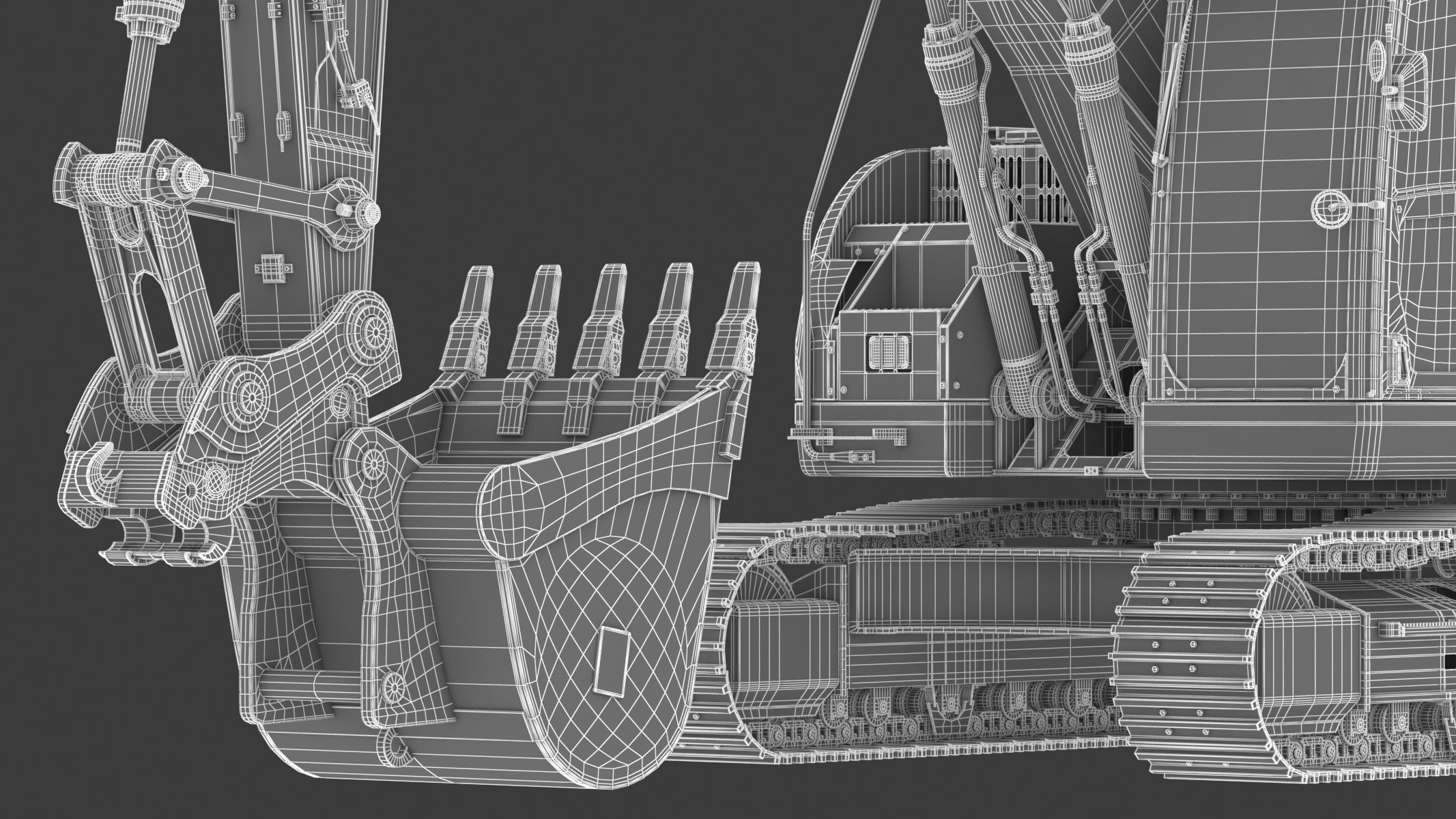 Doosan DX235LCR-5 Crawler Excavator 3D model_35