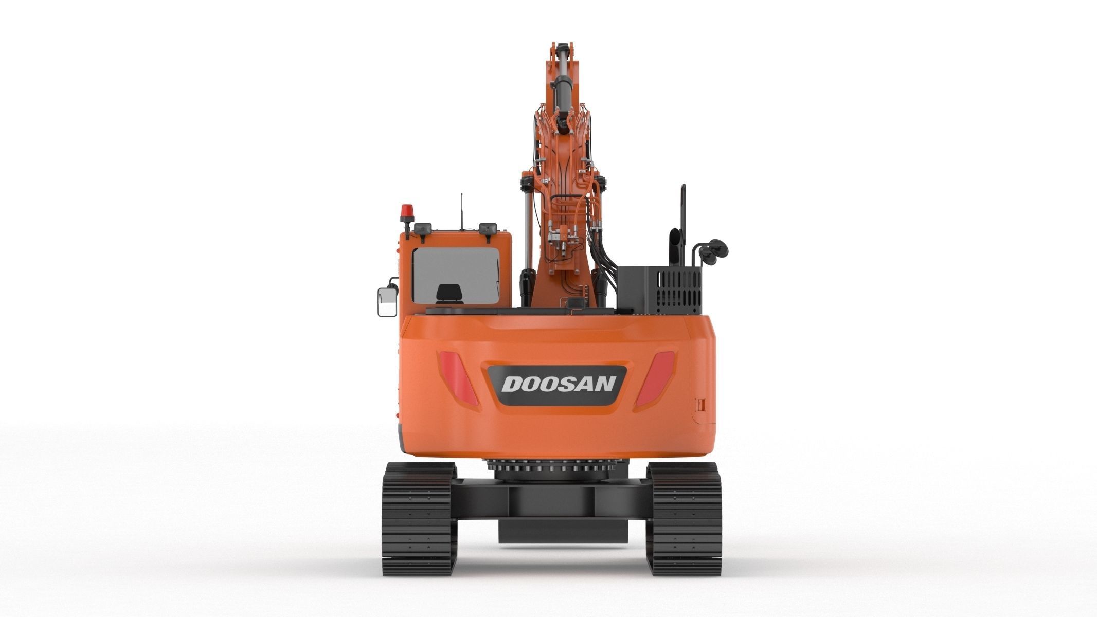 Doosan DX235LCR-5 Crawler Excavator 3D model_1