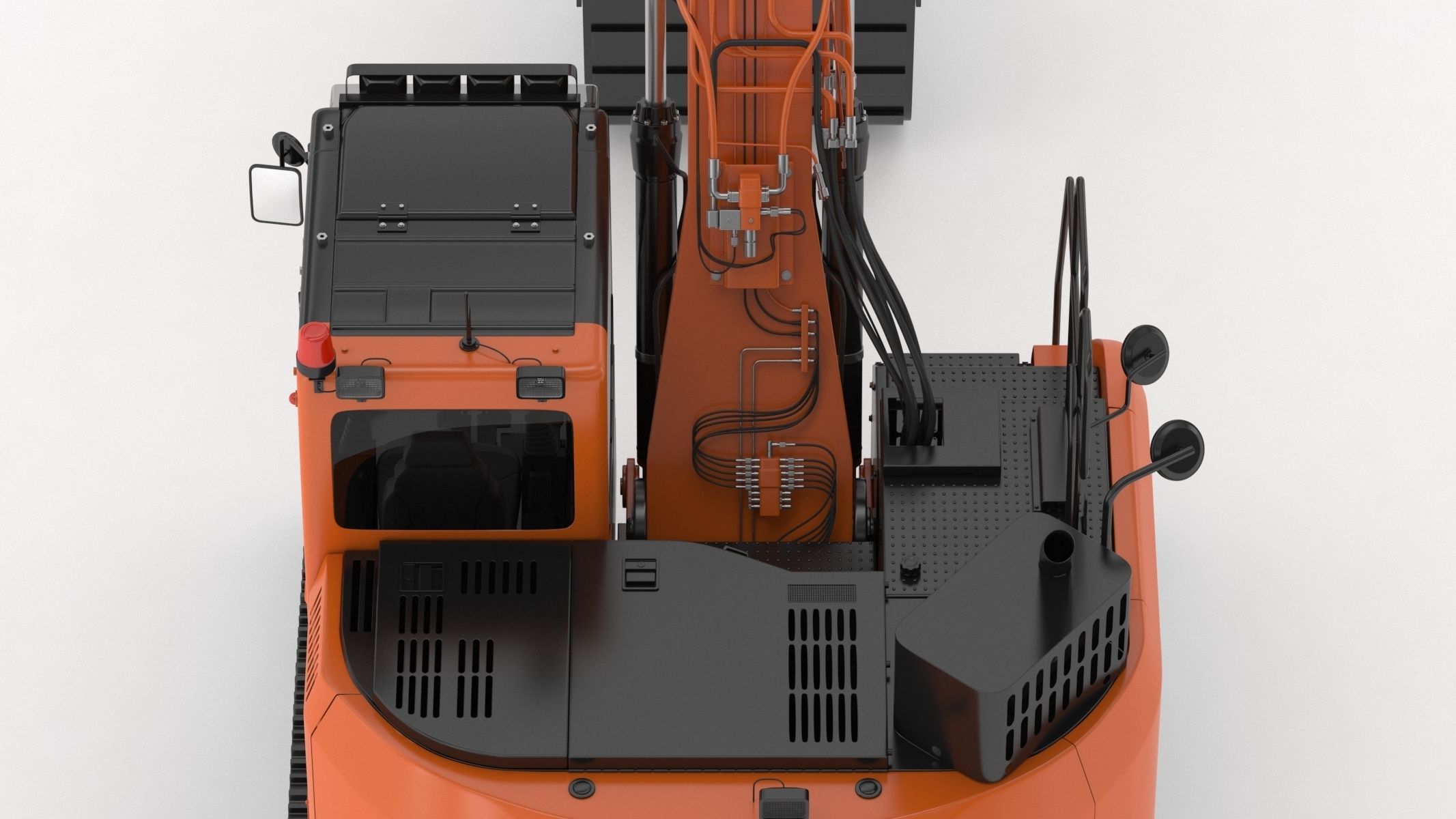 Doosan DX235LCR-5 Crawler Excavator 3D model_11