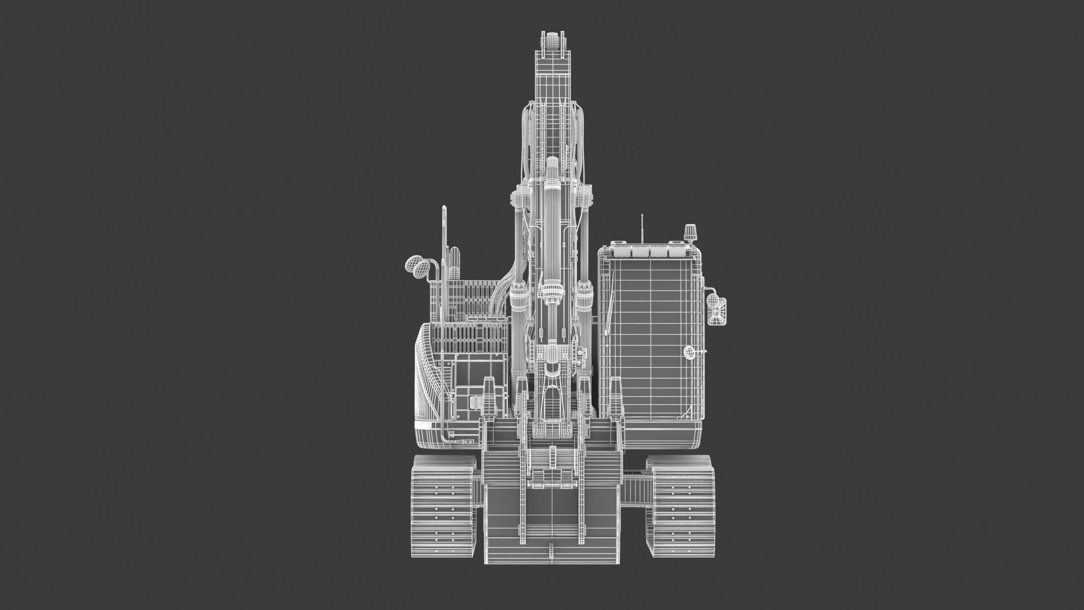Doosan DX235LCR-5 Crawler Excavator 3D model_26