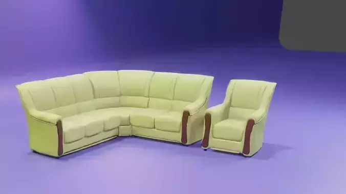 Corner sofa Aida with armchair