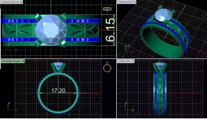 Big stone ladies ring
