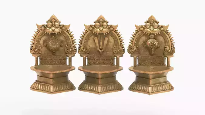 oil lamp shanku chakra balaji 