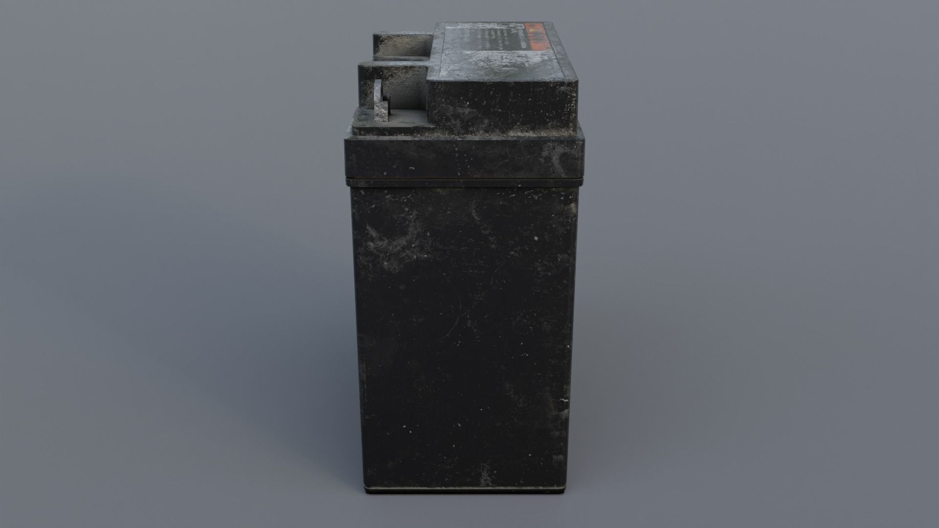 Automotive Battery Low-poly 3D model_5