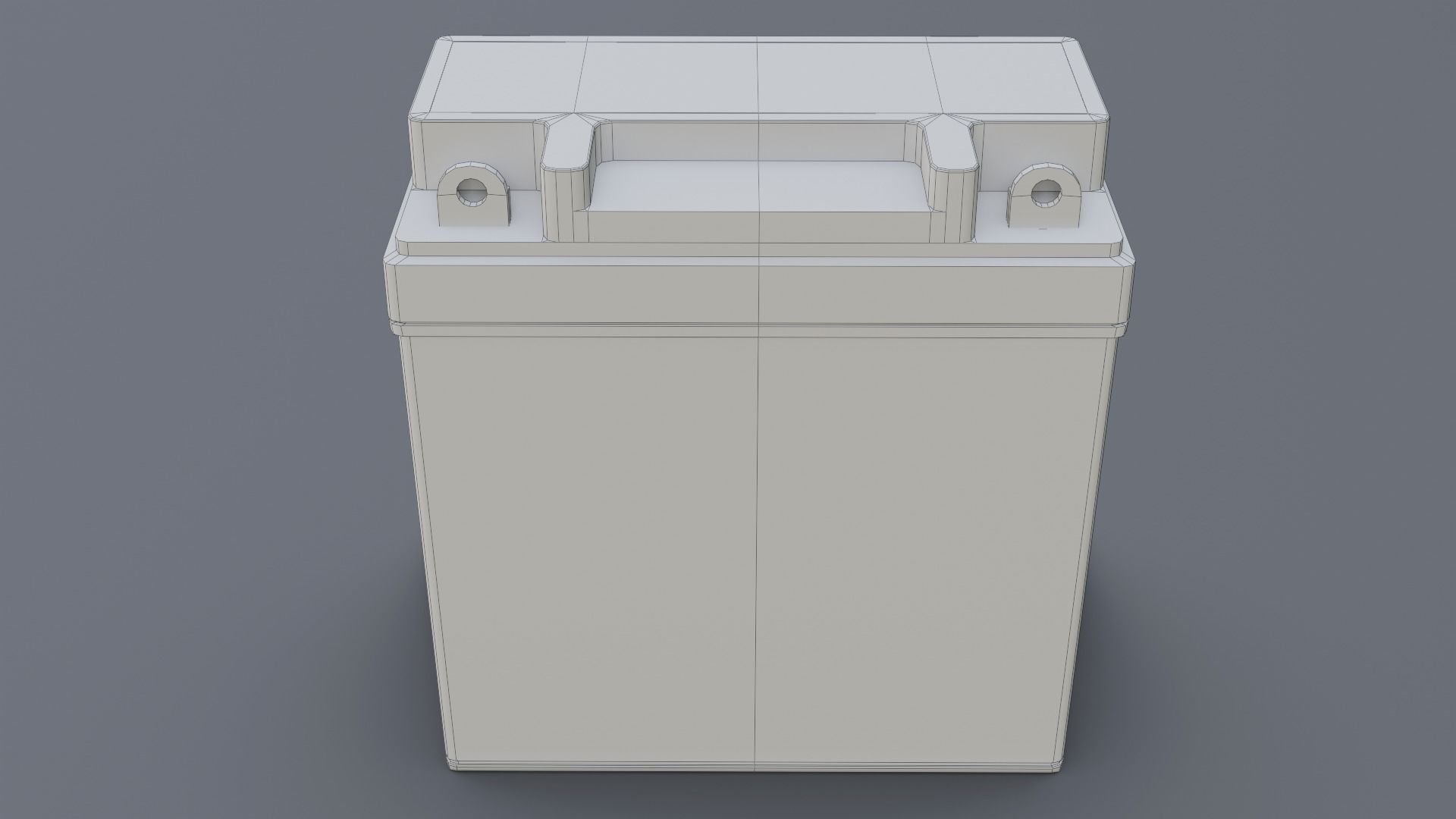 Automotive Battery Low-poly 3D model_7