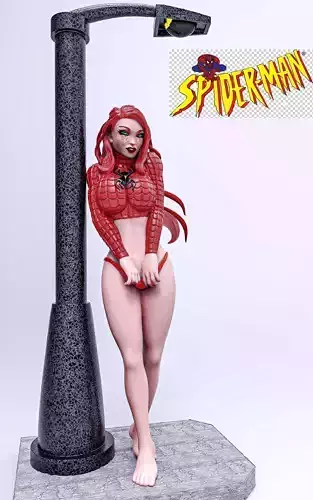 mary jane watson -spiderman 3D print model