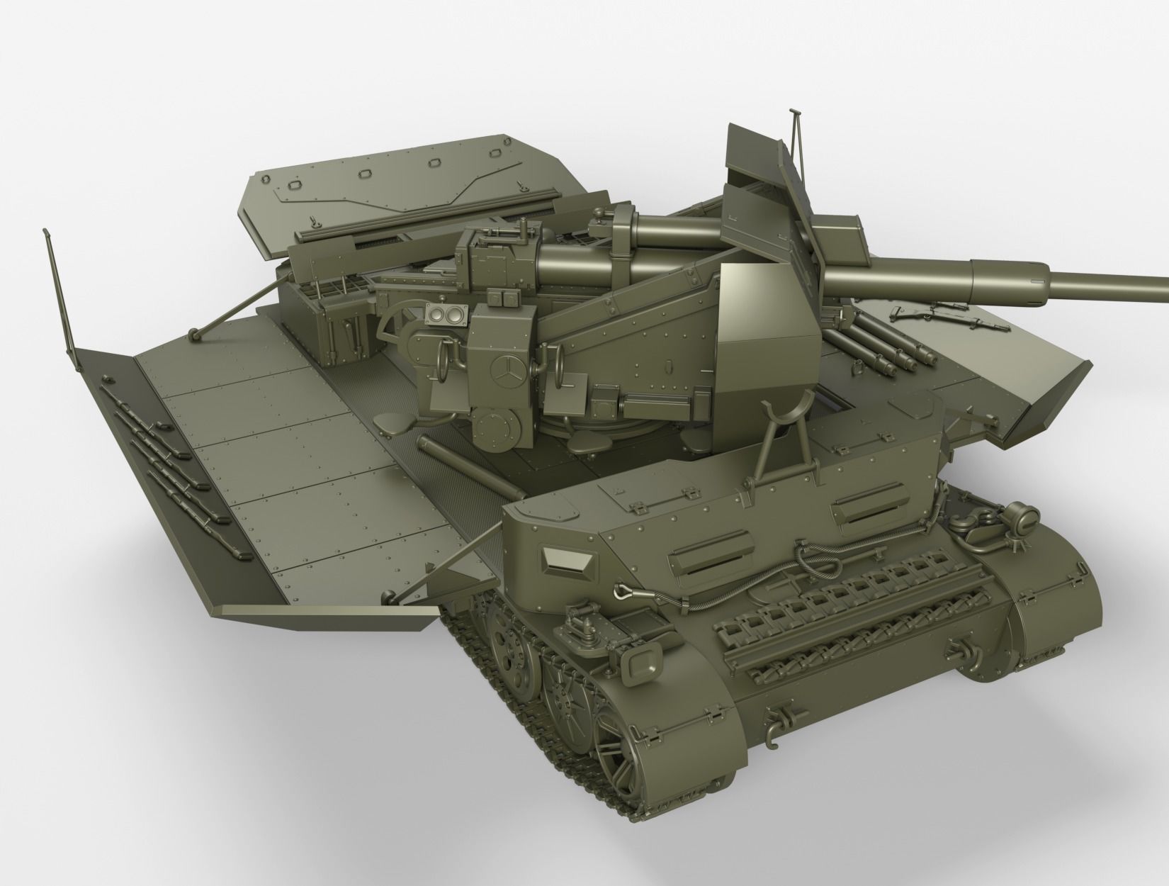 Versuchsflakwagen 8cm Flak auf Sonderfahrgestell 3D print model_7